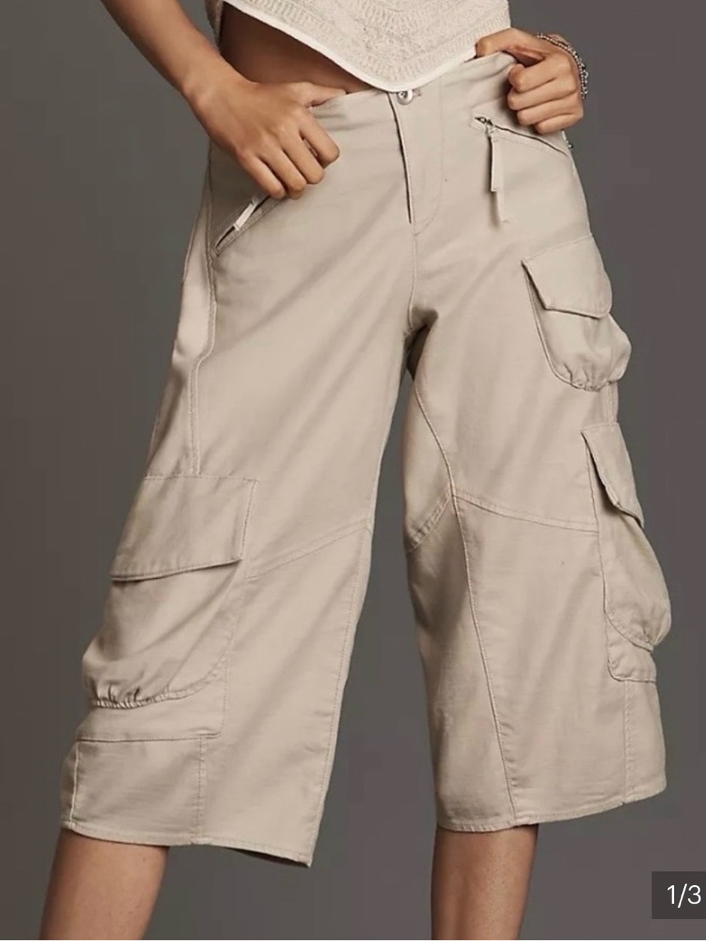 Anthropologie Pilcro Balloon Cargo Shorts